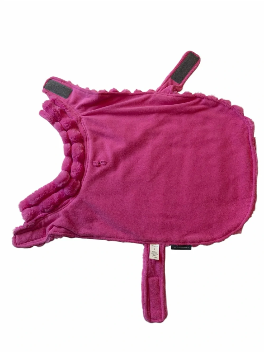 Hot Pink Faux Fur Dog Coat - Large